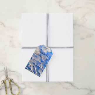 Étiquettes-cadeau Réflexions bleu ciel et océan