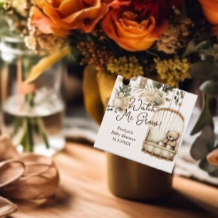 Étiquettes Cadeau Regarder le Baby shower Plante de Boho de croissan