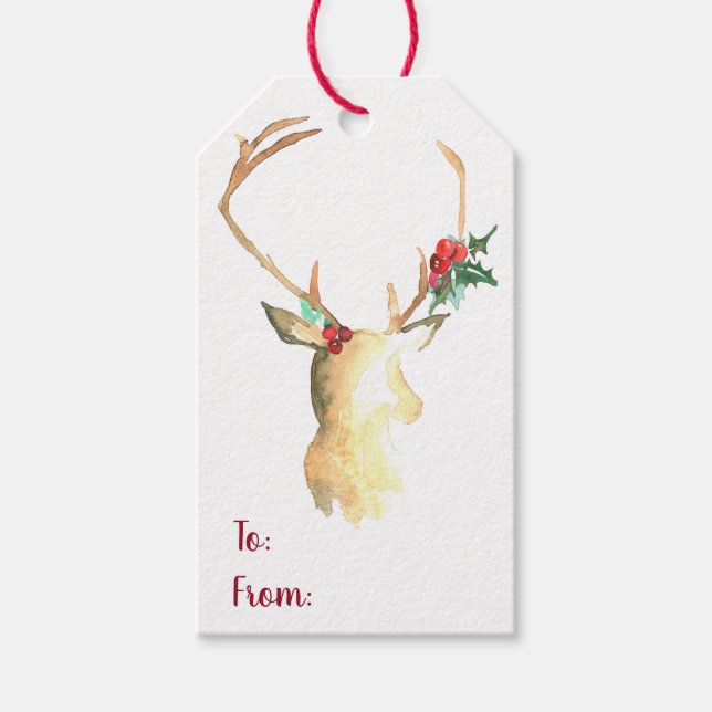 Étiquettes-cadeau Reindeer Hang Tang (Devant)