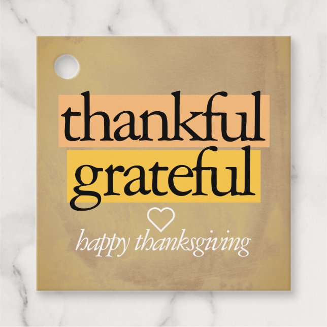 Étiquettes Cadeau remerciement : bon thanksgiving (Devant)