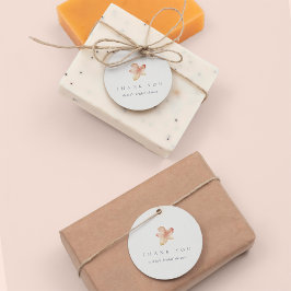 Étiquettes Cadeau Remerciement de feuille d'automne minimaliste