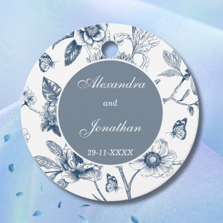 Étiquettes Cadeau Remerciement de mariage chrétien à la chinoiserie
