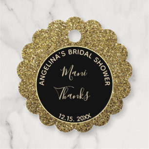Étiquettes Cadeau Remerciement de Mariage d'Or