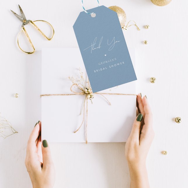 Étiquettes-cadeau Remerciement Élégant Cadeau Mariage Shower Quelque (Créateur téléchargé)