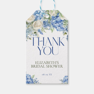 Étiquettes-cadeau Remerciement Floral Élégant et Moderne à l'Hydrang