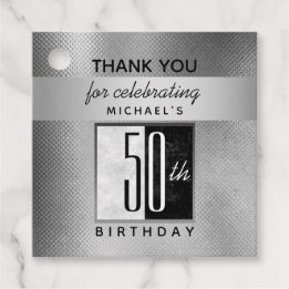 Étiquettes Cadeau Remerciement pour 50e anniversaire