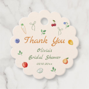 Étiquettes Cadeau Remerciement pour Baby Shower de Marché aux Puces