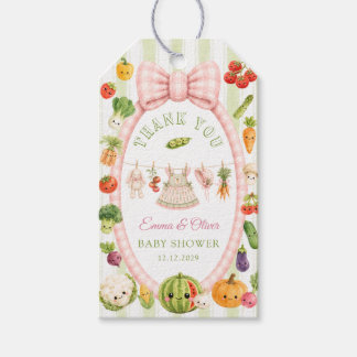 Étiquettes-cadeau Remerciement pour Baby Shower Fille de Fermeurs Lo
