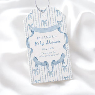 Étiquettes-cadeau Remerciement pour Baby Shower Garçon Arc-en-ciel B