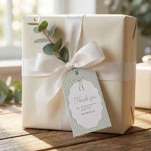 Étiquettes-cadeau Remerciement pour Baby Shower pour Bébé avec un Ru