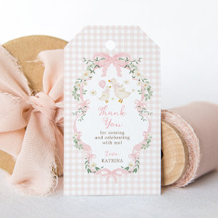 Étiquettes-cadeau Remerciement pour Baby Shower pour une petite oie