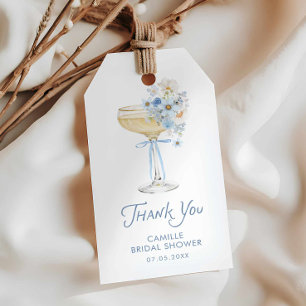 Étiquettes-cadeau Remerciement pour un brunch de mariage avec du Cha