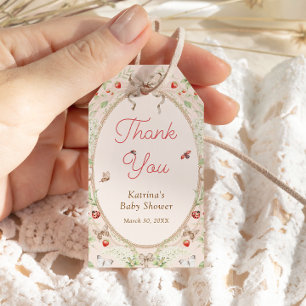 Étiquettes-cadeau Remerciement pour une Baby Shower A Little Love Bu