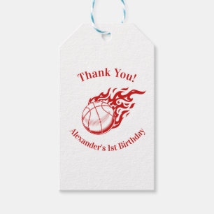 Étiquettes-cadeau Remerciement sur le thème du basket-ball 2