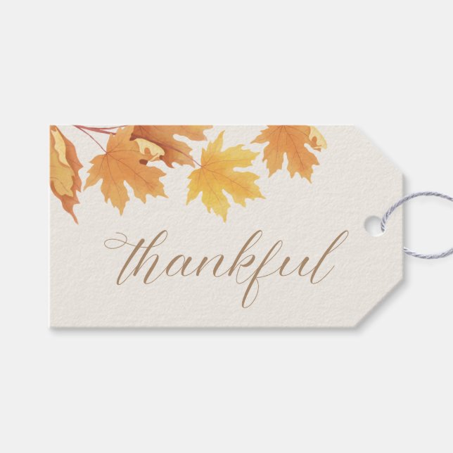 Étiquettes-cadeau Remerciements - Baby shower Automne Automne | Bali (Devant (Horizontal))
