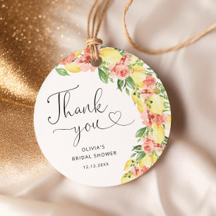 Étiquettes Cadeau Remerciements Élégants pour une Baby Shower sur le