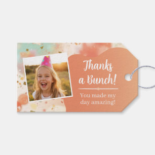 Étiquettes-cadeau Remerciements pour Anniversaire Enfant Pastel Conf