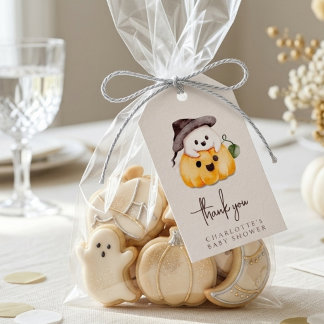 Étiquettes-cadeau Remerciements pour Baby Shower Halloween