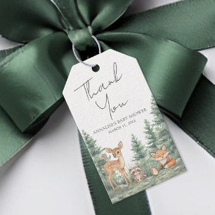 Étiquettes-cadeau Remerciements pour la Baby Shower sur le thème de