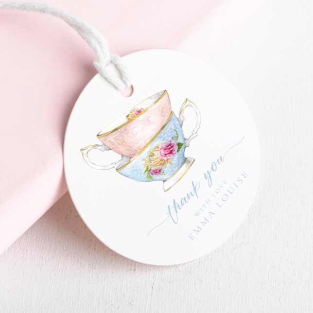 Étiquettes Cadeau Remerciements pour le brunch de mariage au thé de  (Créateur téléchargé)