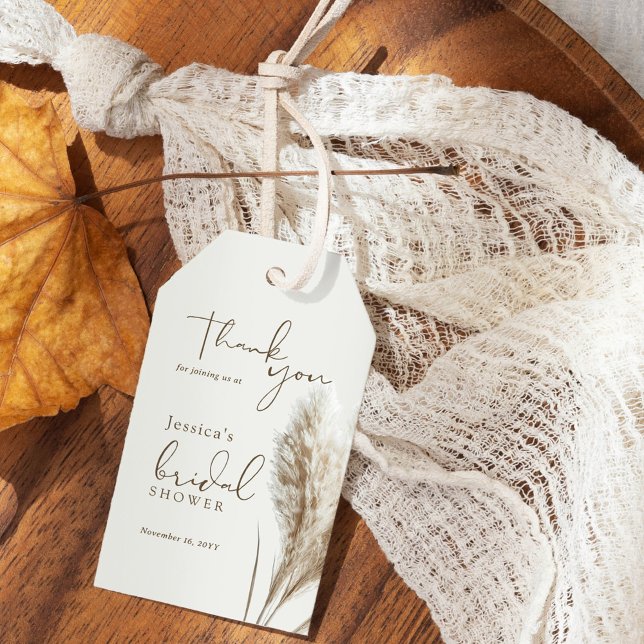 Étiquettes-cadeau Remerciements pour une Baby Shower Bohème avec de  (Créateur téléchargé)