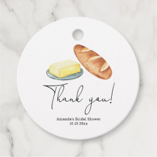 Étiquettes Cadeau Remerciements pour une Baby Shower Butter Together