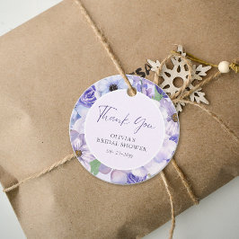 Étiquettes Cadeau Remerciements pour une Baby Shower Mariée avec un