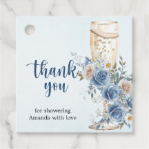 Remerciements pour une Baby Shower "Something Blue