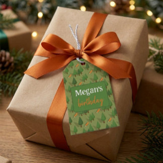 Étiquettes-cadeau Renard mignon de la forêt salue Megan Personnalisé