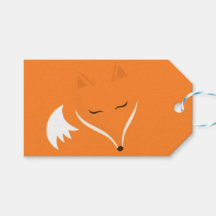 Étiquettes-cadeau Renard rouge