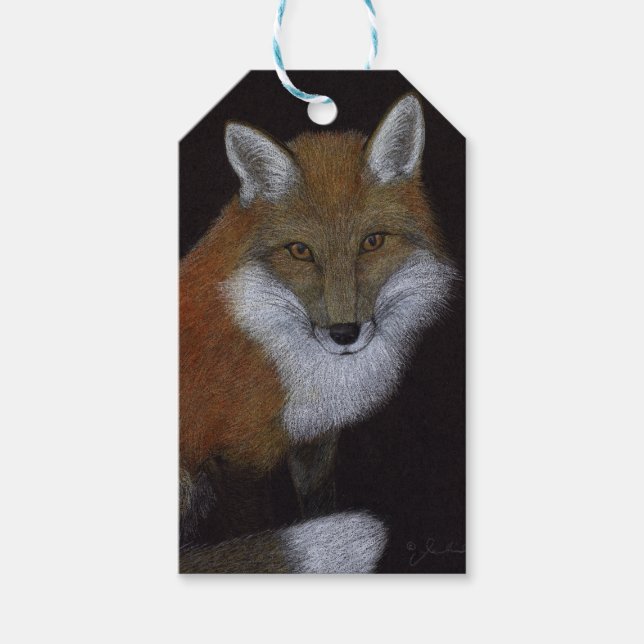 Étiquettes-cadeau Renard rouge (Devant)