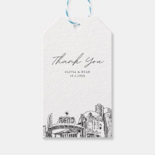 Étiquettes-cadeau Reno Wedding Favor Merci