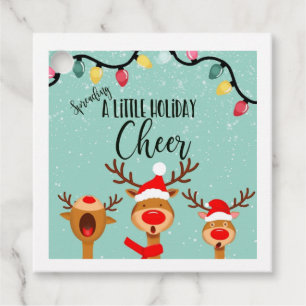 Étiquettes Cadeau répandre un peu de fête encourager carol noël