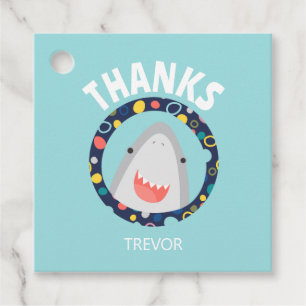 Étiquettes Cadeau Requin mignon
