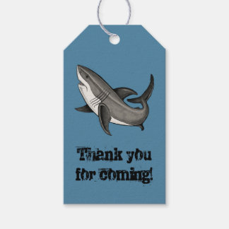 Étiquettes-cadeau requin saut