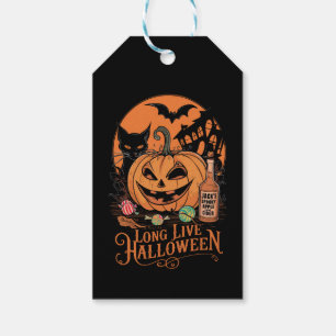 Étiquettes-cadeau Retro Halloween vive la saison effrayante d'automn