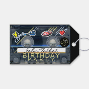 Étiquettes-cadeau Retro T3 Audiotape 50e anniversaire Merci cadeau T