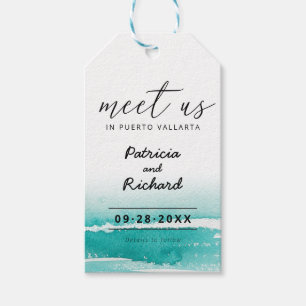 Étiquettes-cadeau Retrouvez-Nous Dans La Destination Mariage Teal Sa
