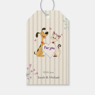 Étiquettes-cadeau Révélation du sexe du chien et du chat