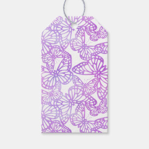 Étiquettes-cadeau Rêves papillons (Lavande)