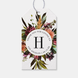 Étiquettes-cadeau Richesse du printemps Photo Mariage colorée