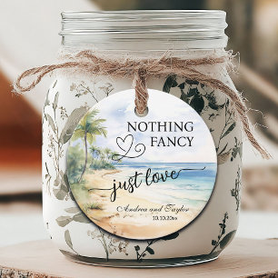 Étiquettes Cadeau Rien De fantaisie Juste Aimer Élégant Mariage