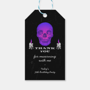 Étiquettes-cadeau RIP 20 ans Cranes Violet Gothique 30e Anniversaire