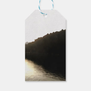 Étiquettes-cadeau Rivages D'Ombres Paysage Art