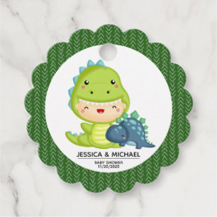 Étiquettes Cadeau Roar C'est un Baby shower de dinosaures