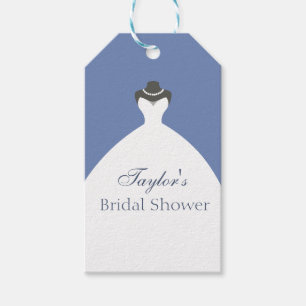 Étiquettes-cadeau Robe Mariage de salle de bal blanche