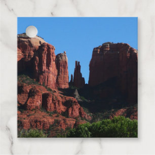 Étiquettes Cadeau Rocher de la Cathédrale à Sedona Arizona Monument