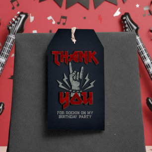 Étiquettes-cadeau Rock and Roll - Thème Rock - Favoriser la balise