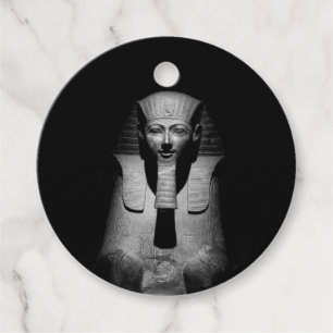 Étiquettes Cadeau Roi pharaon noir et blanc