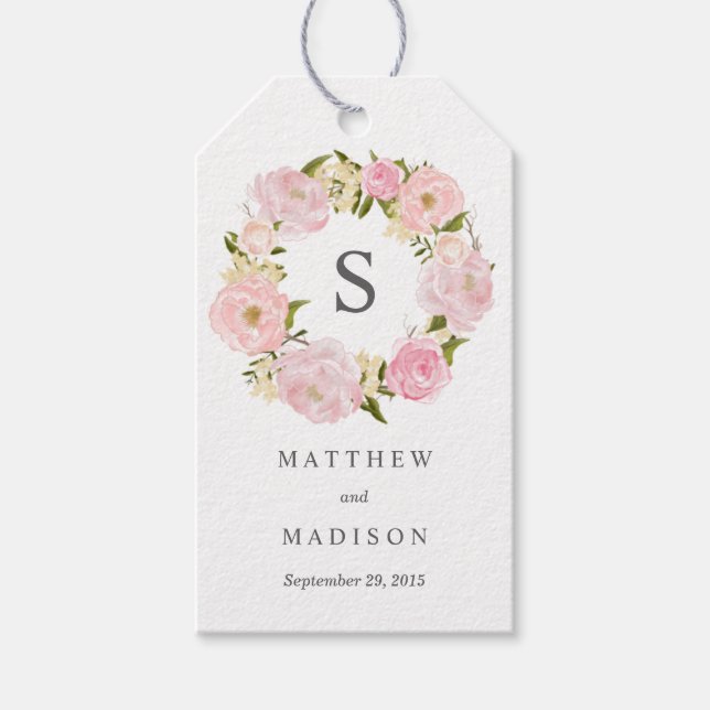 Étiquettes-cadeau Romance | Balises Cadeaux Mariages (Devant)